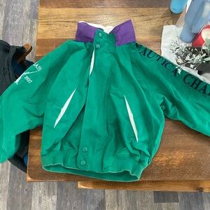 Vintage Nautica challenge J- Class Green and Purple men’s coat